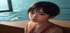 主编林漫评的工作照，资深漫画评论人，专注黑暗系与反传统少女漫画研究超过8年，书桌前认真阅读漫画原稿
