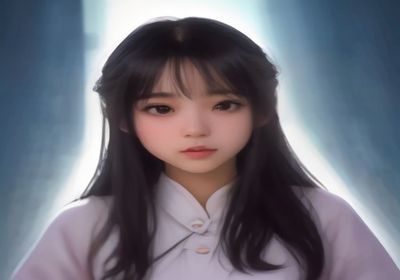 邪恶少女漫画写实压抑系画风展示，笔触粗粝，色调暗沉，角色面部呈现强烈的心理压迫感与情绪张力